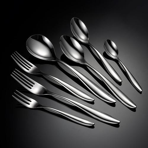 304不锈钢刀叉勺餐具套装高品质加厚镜面光西式牛排刀叉勺子批发